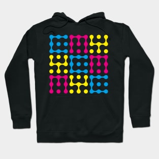 CMY Metaball Typography Hoodie